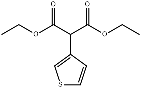 (3-噻吩基)丙二酸二乙酯 结构式