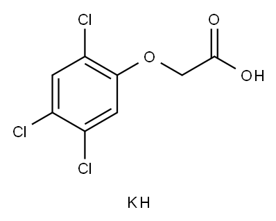 2,4,5-三氯苯氧乙酸钾盐 结构式
