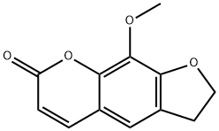 9-METHOXY-2,3-DIHYDROFURO[3,2-G]COUMARIN Struktur