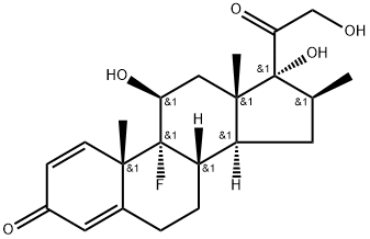 甲醇中倍他米松溶液标准物质,378-44-9,结构式