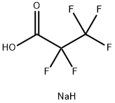 ペンタフルオロプロピオン酸ナトリウム 化学構造式