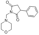 N-(Morpholinomethyl)-2-phenylsuccinimide Structure