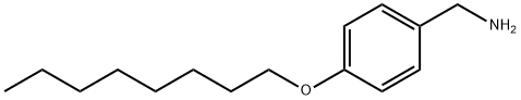4-(辛基氧基)苯甲胺, 37806-64-7, 结构式