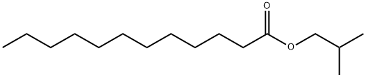 ラウリン酸イソブチル 化学構造式