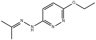 2-プロパノン6-エトキシ-3-ピリダジニルヒドラゾン 化学構造式