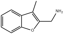 1-(3-メチル-1-ベンゾフラン-2-イル)メタンアミン 化学構造式