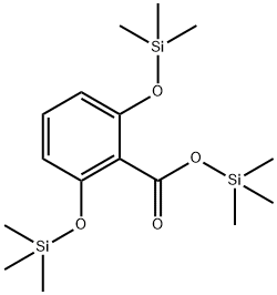 2,6-Bis(trimethylsilyloxy)benzoic acid trimethylsilyl ester 结构式