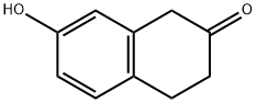 3,4-ジヒドロ-7-ヒドロキシナフタレン-2(1H)-オン 化学構造式