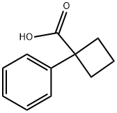 1-苯基环丁基甲酸, 37828-19-6, 结构式