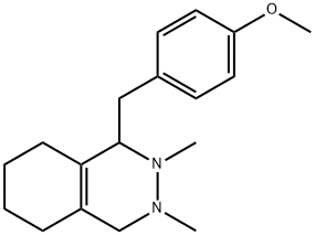 1,2,3,4,5,6,7,8-Octahydro-1-[(4-methoxyphenyl)methyl]-2,3-dimethylphthalazine Structure