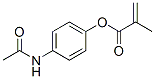 (4-acetamidophenyl) 2-methylprop-2-enoate Struktur