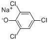 Sodium 2,4,6-trichlorophenolate Structure