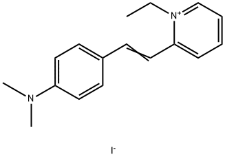 2-[4-(二甲氨基)苯乙烯基]-1-乙基碘化吡啶 结构式