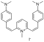 1-METHYL-2,6-BIS(P-DIMETHYLAMINO-STYRYL)-PYRIDINIUM-IODIDE Struktur