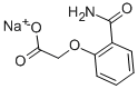 (2-氨基甲酰苯氧基)乙酸钠 结构式