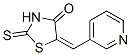 5-(3-Pyridylmethylene)-2-thioxothiazolidin-4-one Struktur