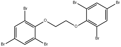 1,1'-[エチレンビス(オキシ)]ビス(2,4,6-トリブロモベンゼン) 化学構造式