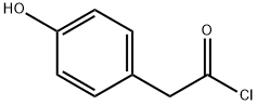Benzeneacetyl chloride, 4-hydroxy- Struktur