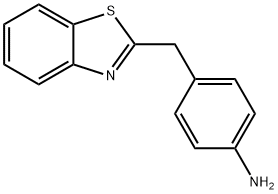 4-(1,3-ベンゾチアゾール-2-イルメチル)アニリン 化学構造式