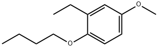1-ブトキシ-2-エチル-4-メトキシベンゼン 化学構造式