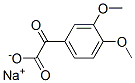 2-(3,4-ジメトキシフェニル)-2-オキソエタン酸ナトリウム 化学構造式