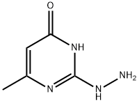 2-肼基-6-甲基嘧啶-4-醇, 37893-08-6, 结构式