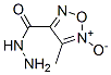 3-メチル-4-フラザンカルボヒドラジド2-オキシド 化学構造式