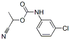 1-cyanoethyl N-(3-chlorophenyl)carbamate Struktur