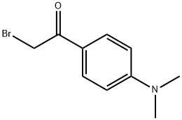 2-ブロモ-1-[4-(ジメチルアミノ)フェニル]エタノン 化学構造式