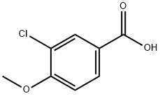 3-氯-4-甲氧基苯甲酸 结构式