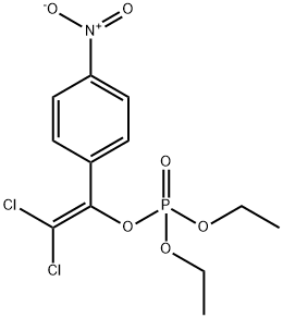 2,2-Dichloro-1-(4-nitrophenyl)ethenyl diethyl phosphate Structure