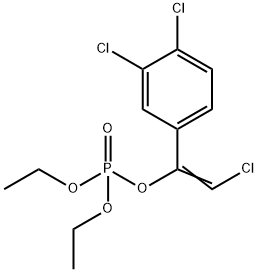 2-Chloro-1-(3,4-dichlorophenyl)ethenyl diethyl phosphate Structure