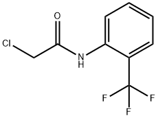 2-クロロ-N-[2-(トリフルオロメチル)フェニル]アセトアミド 化学構造式
