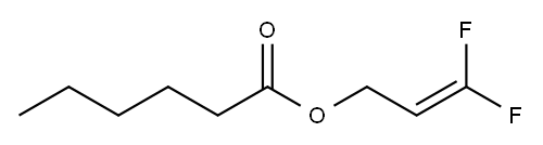 Hexanoic acid 3,3-difluoroallyl ester Structure