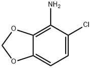 5-クロロ-1,3-ベンゾジオキソール-4-アミン 化学構造式