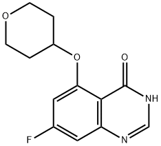 4(3H)-Quinazolinone, 7-fluoro-5-[(tetrahydro-2H-pyran-4-yl)oxy]- Structure