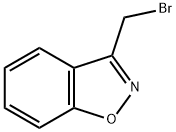3-(ブロモメチル)-1,2-ベンゾイソキサゾール 化学構造式