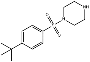 1-[(4-TERT-ブチルフェニル)スルホニル]ピペラジン 化学構造式