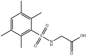 (2,3,5,6-TETRAMETHYL-BENZENESULFONYLAMINO)-ACETIC ACID 化学構造式