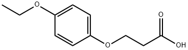 Propanoic acid, 3-(4-ethoxyphenoxy)- (9CI) 化学構造式