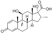 （-）-地塞米松酸 结构式
