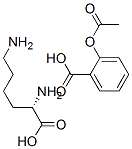 L-リシン/2-アセチルオキシ安息香酸,(1:x) 化学構造式