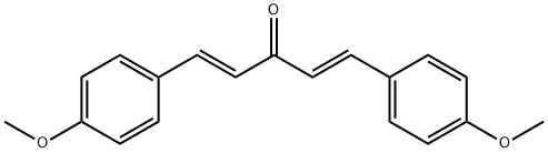 (1E,4E)-1,5-Bis(4-methoxyphenyl)penta-1,4-dien-3-one Struktur