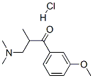 3-(二甲基氨基)-1-(3-甲氧基苯基)-2-甲基-1-丙酮盐酸盐, 37951-53-4, 结构式