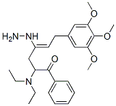 2-ベンゾイルアミノ-N-[2-(ジエチルアミノ)エチル]-3-(3,4,5-トリメトキシフェニル)プロペンアミド 化学構造式