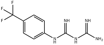 1-[4-(三氟甲基)苯基]双胍, 3796-35-8, 结构式