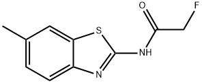 Acetamide, 2-fluoro-N-(6-methyl-2-benzothiazolyl)- (9CI) Struktur