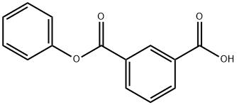 1,3-Benzenedicarboxylic acid, Monophenyl ester Structure