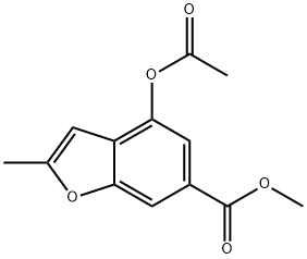 Methyl 4-acetoxy-2-methylbenzofuran-6-carboxylate Structure