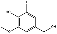 4-(羟甲基)-2-碘-6-甲氧基苯酚,37987-21-6,结构式